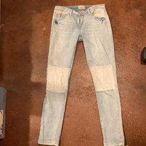 Hart jeans with patch knee detail